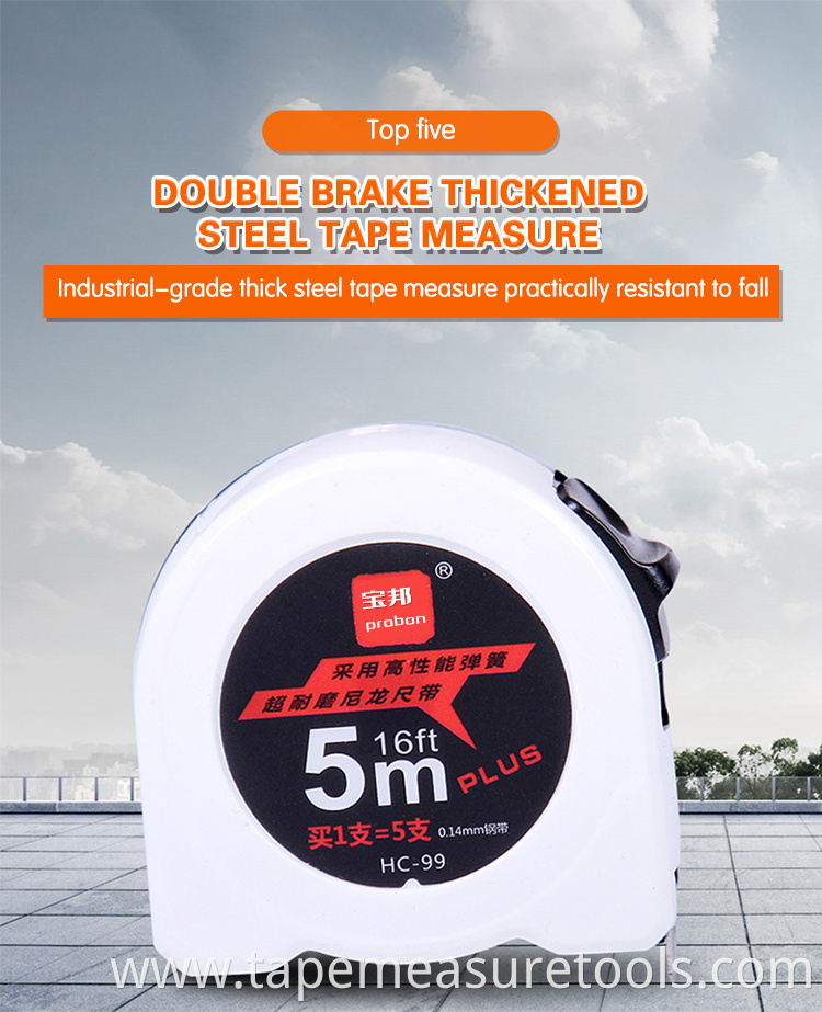 Factory wholesale custom 3m 5m white black steel tape measure